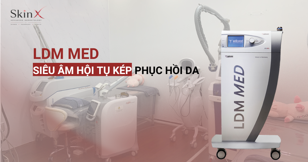LDM-MED: Công nghệ siêu âm đa tầng phục hồi da hiệu quả
